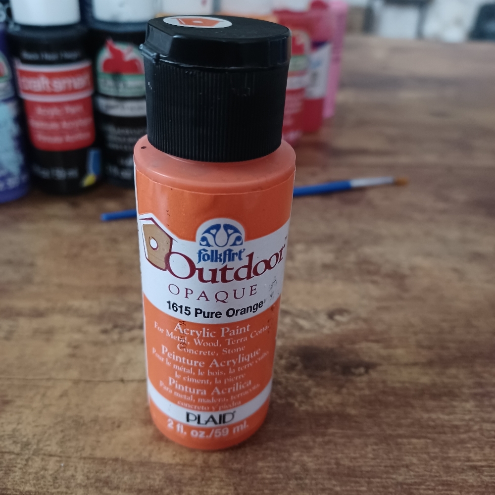 FolkArt Outdoor orange Opaque